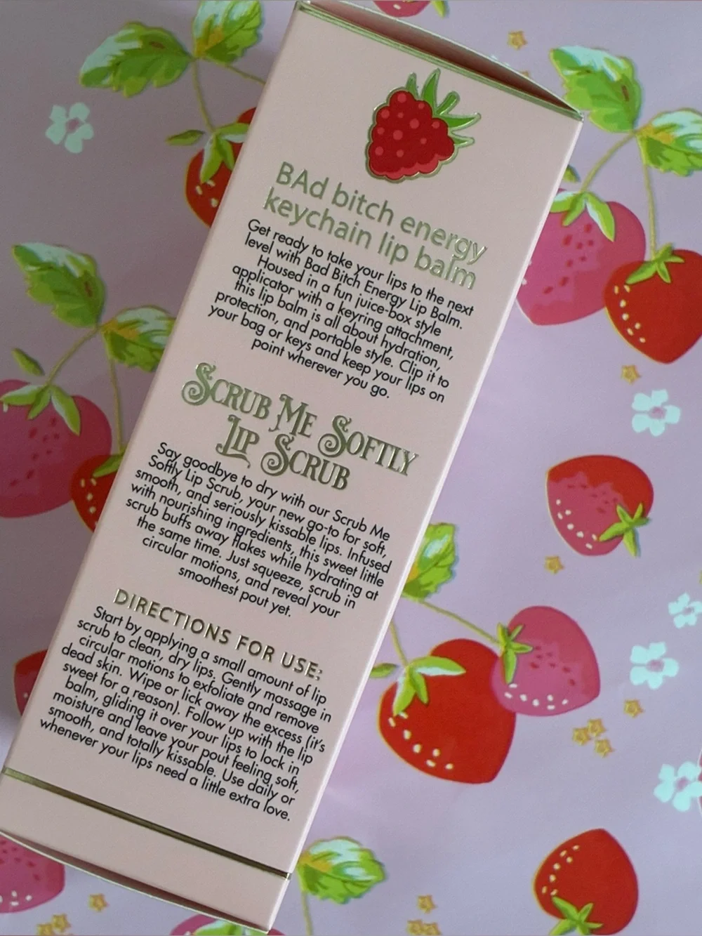 P.Louise Moisture Magic Raspberry Lip Balm and Lip Scrub